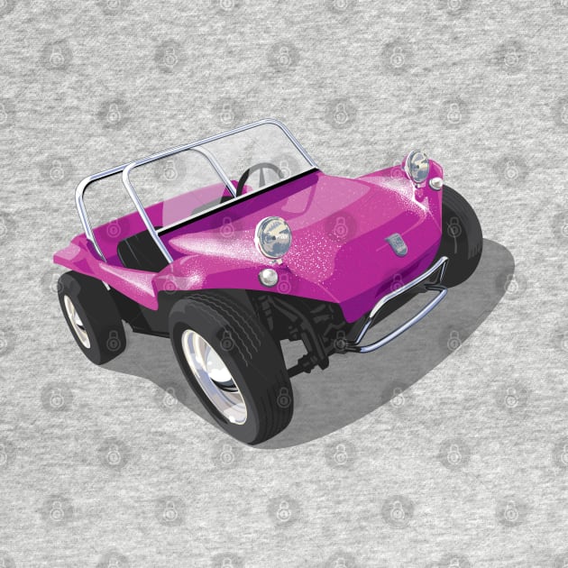 beach buggy in purple by candcretro